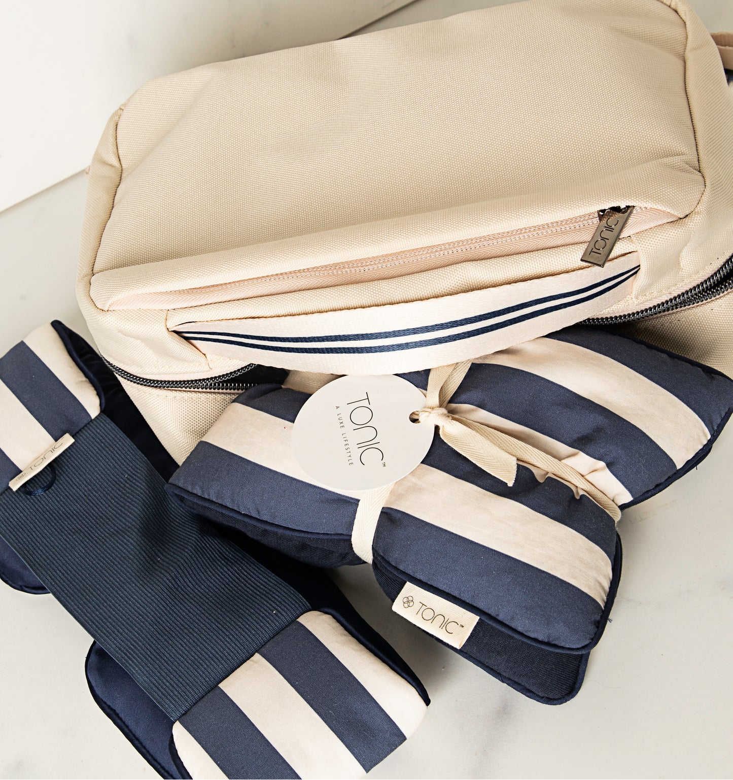 Men's Kit – Heat Pillow in Classic Navy Stripe