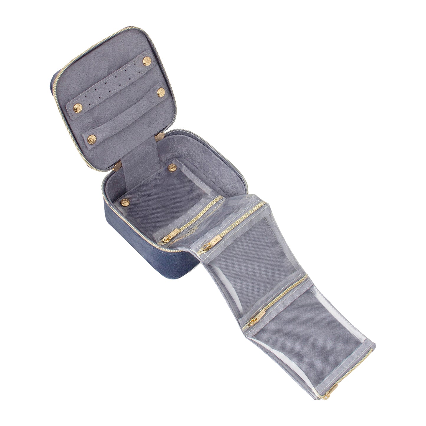 Luxe Velvet Jewellery Cube Storm