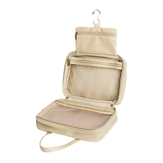 Woven Hanging Cosmetic Bag Sand