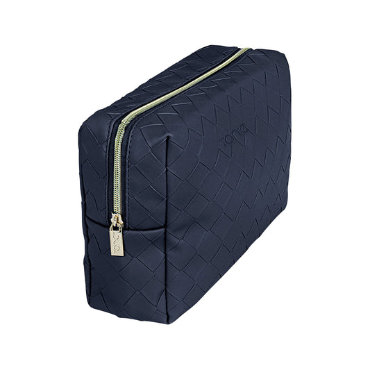 Woven Beauty Bag Large Navy