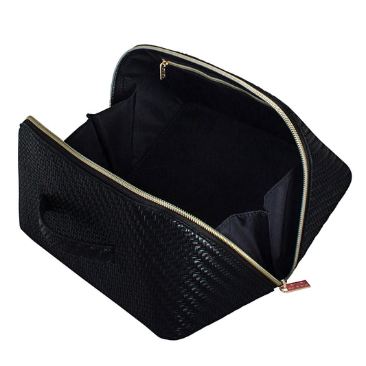 Herringbone Beauty Bag Large Licorice