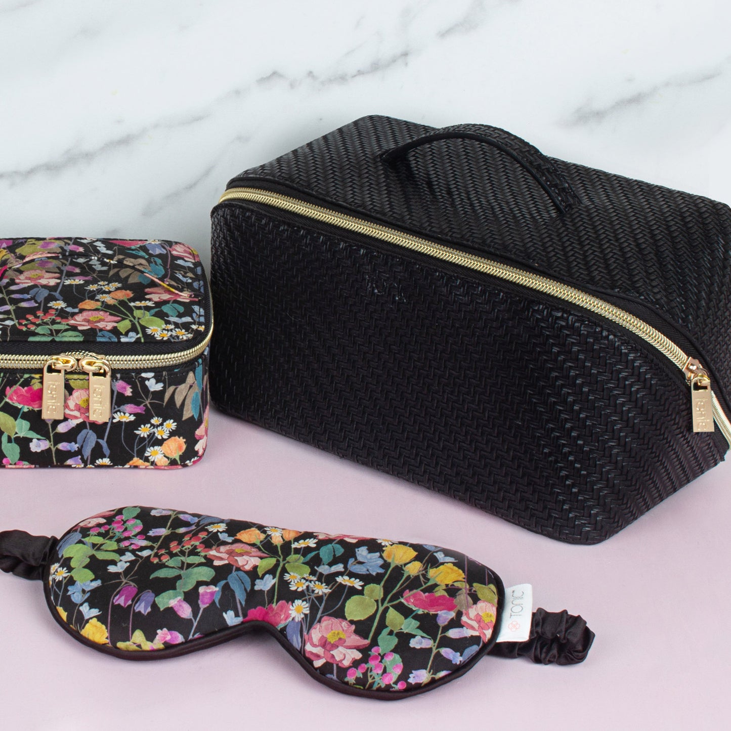 Herringbone Beauty Bag Large Licorice