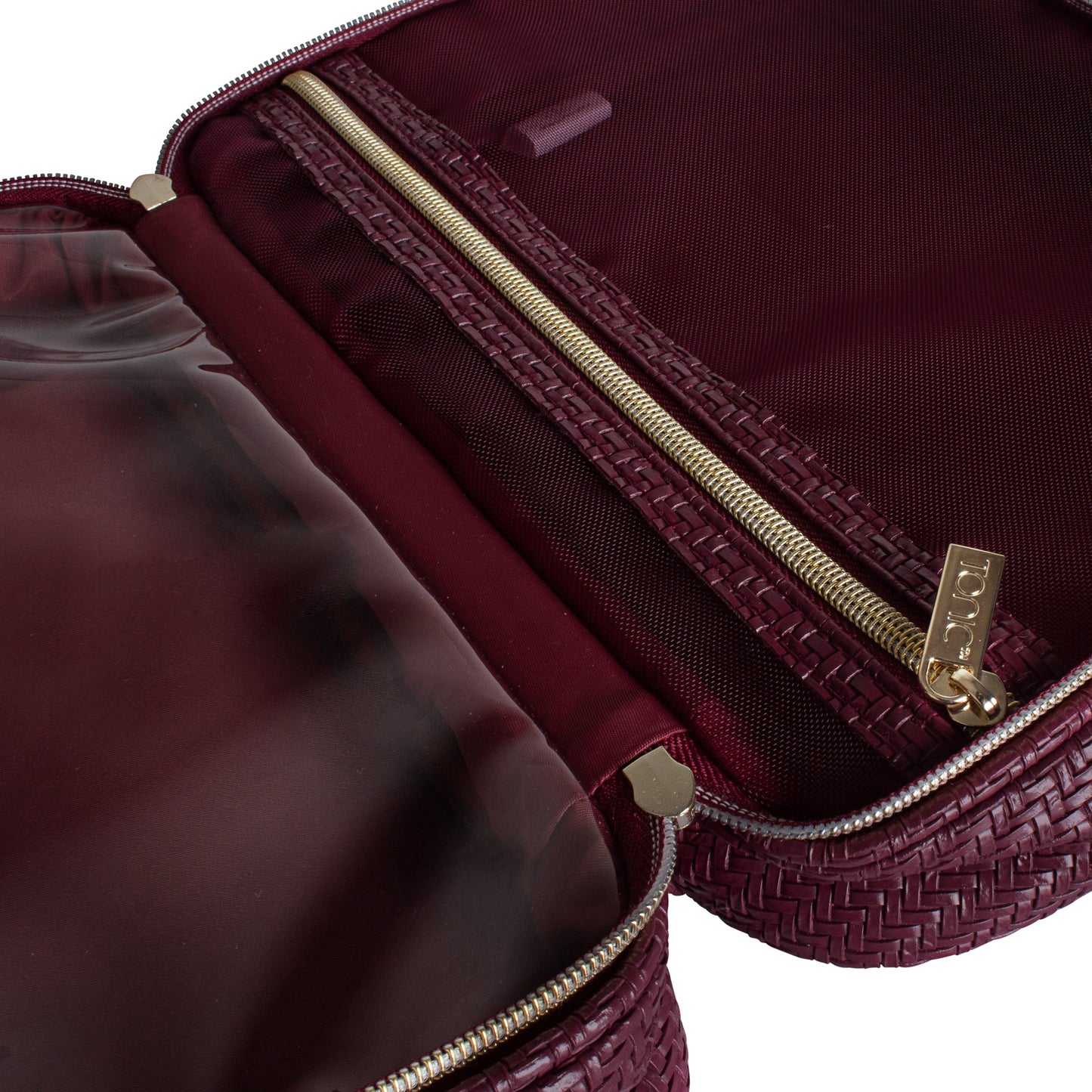Herringbone Hanging Bag Plum