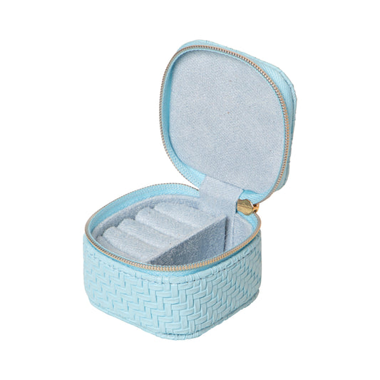 Herringbone Mini Cube Bluebell