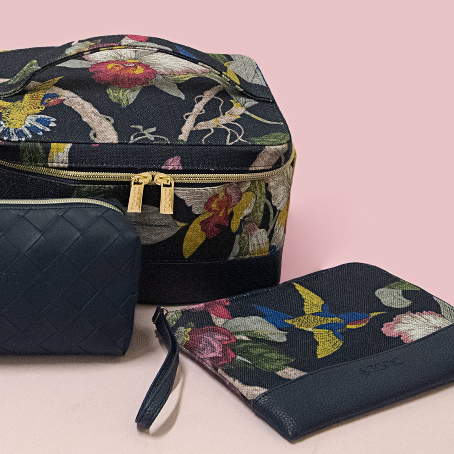 Duet Pouch Birdsong Indigo