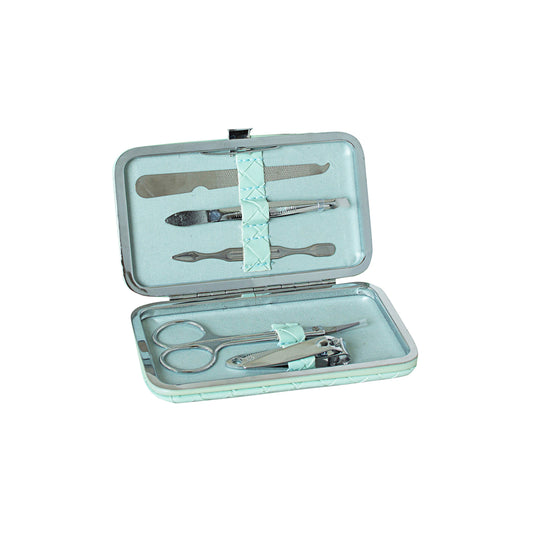 Manicure Set Woven Teal