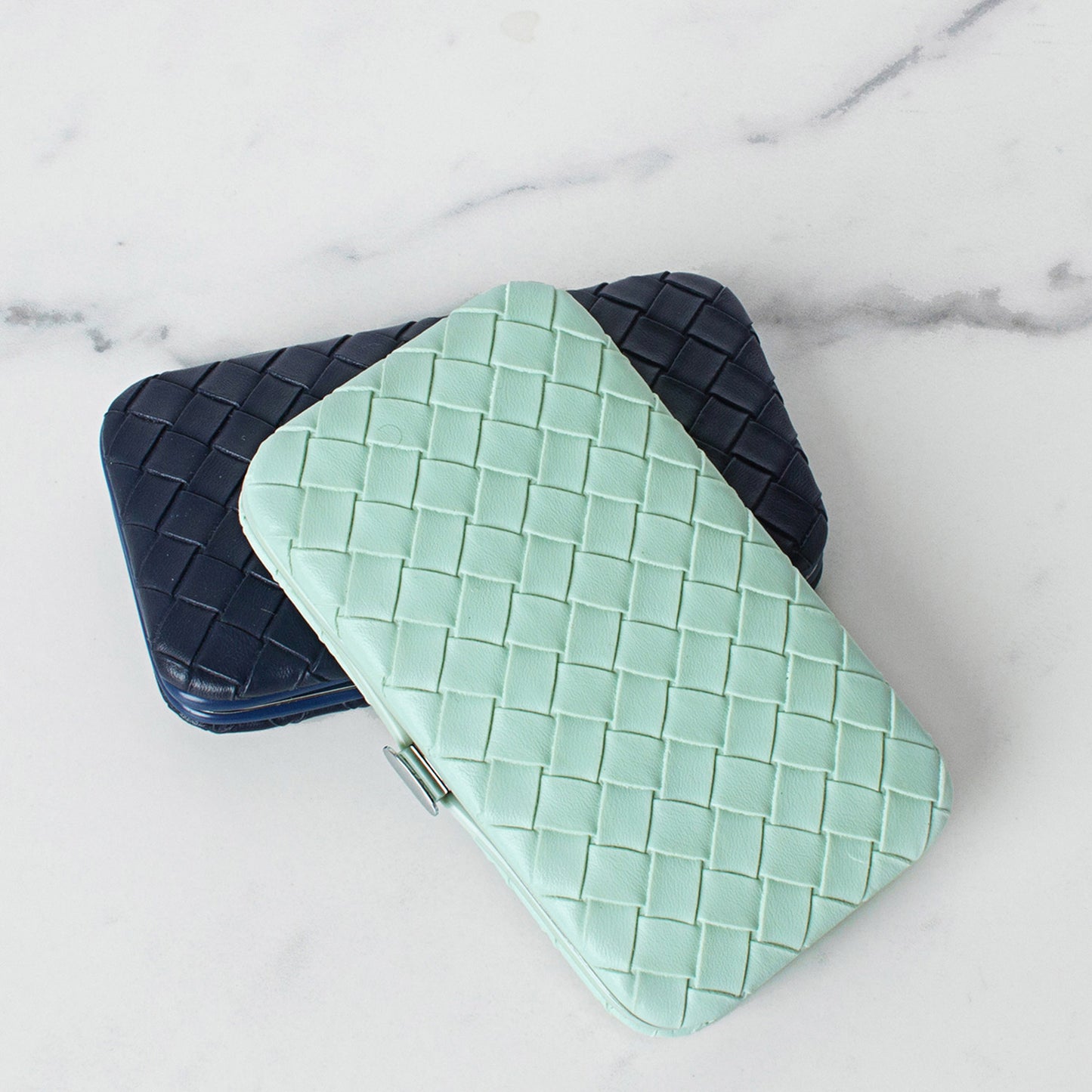 Manicure Set Woven Teal