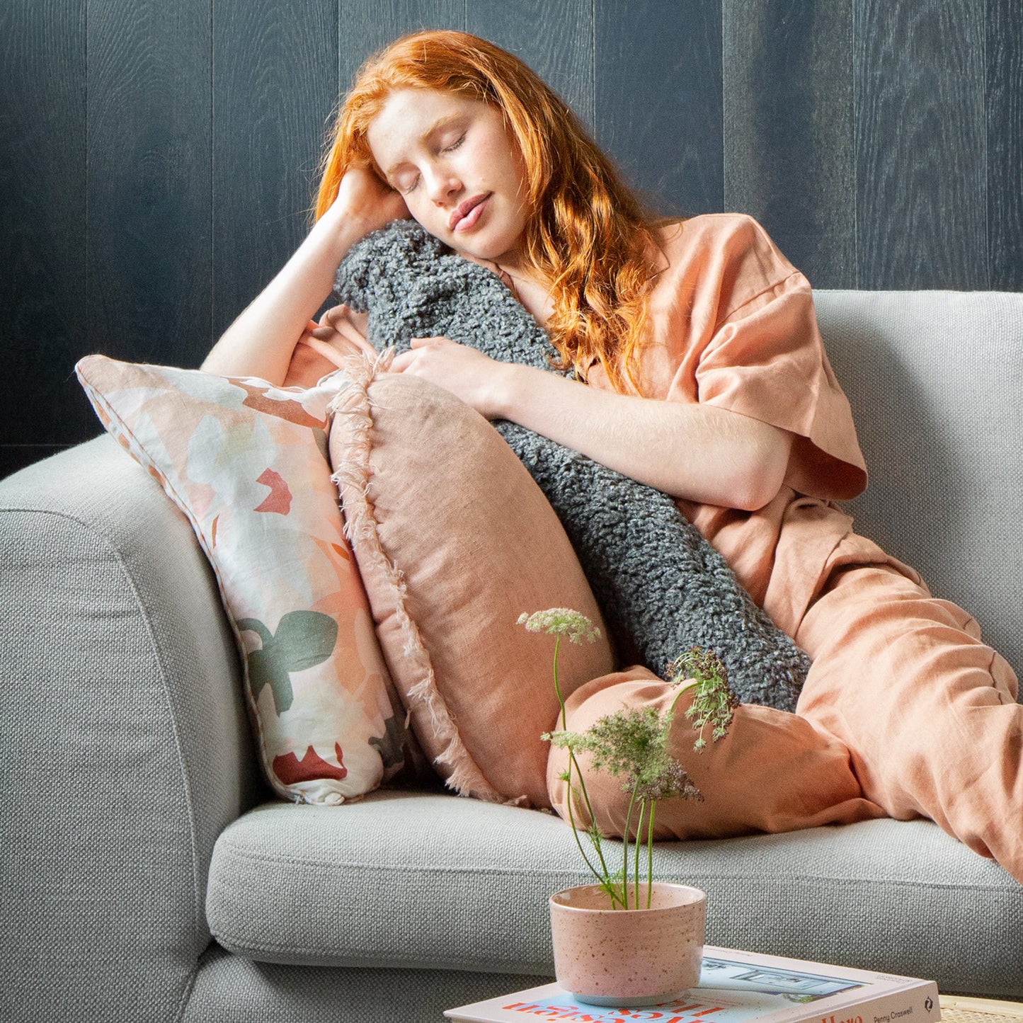 Boucle LONG Hot Water Bottle Ivy