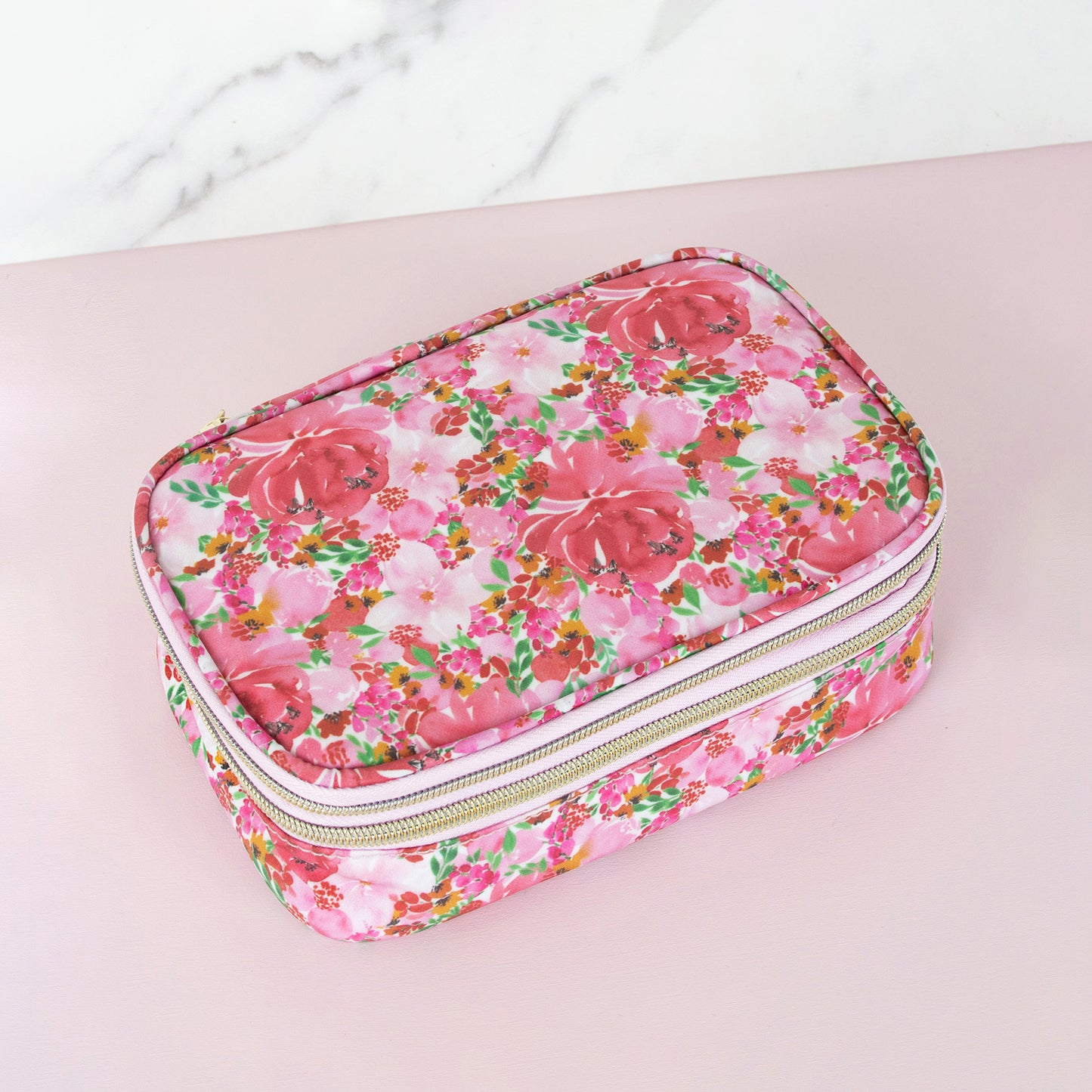 Makeup Organiser Flourish Pinks