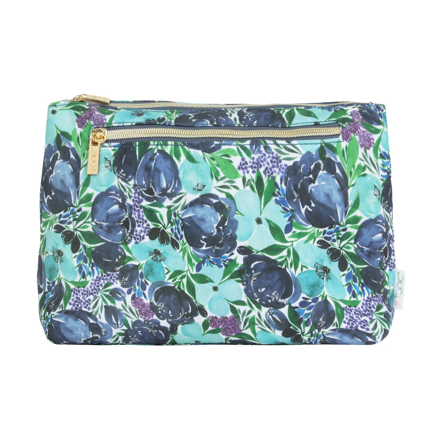 Large Cosmetic Bag Flourish Blues