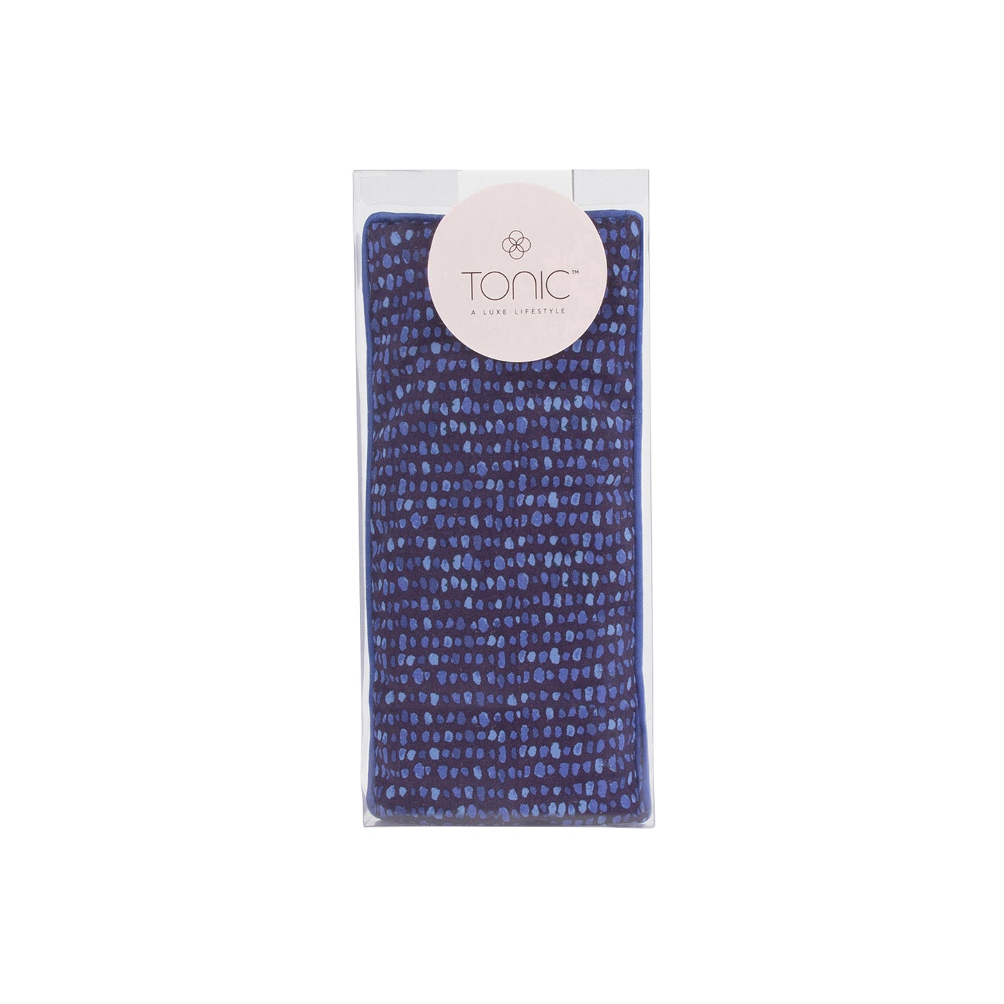 Weighted Eye Pillow Navy Raindrops