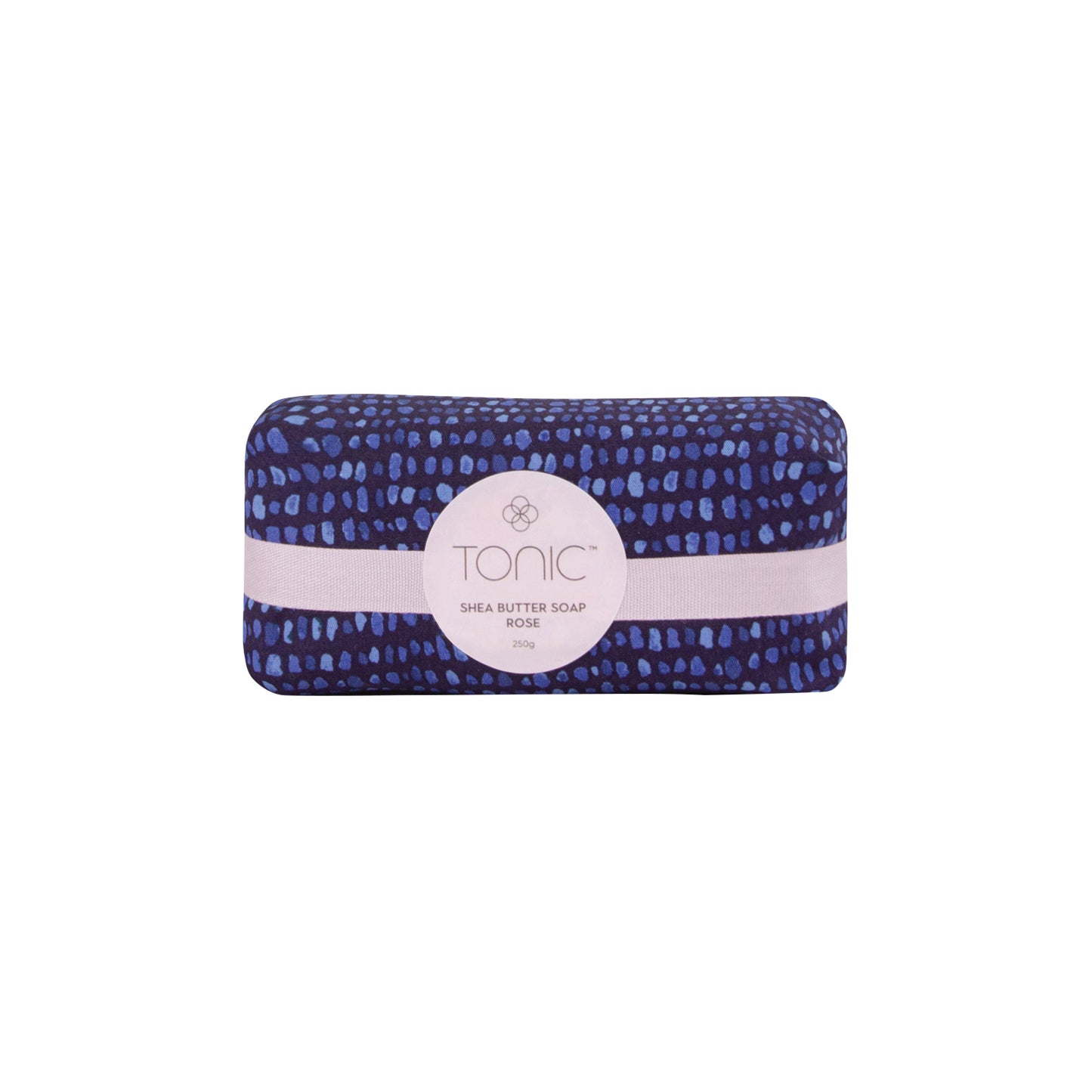 Shea Butter Soap 250g Navy Raindrops