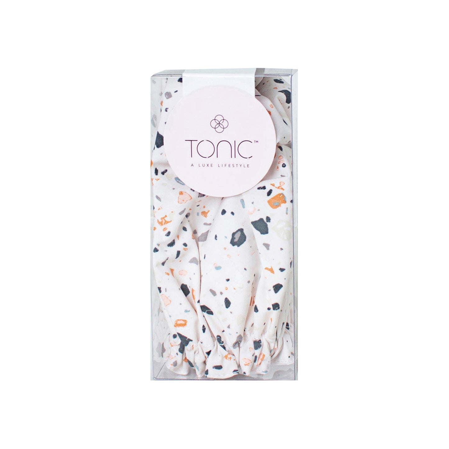 Shower Cap Terrazzo Blush