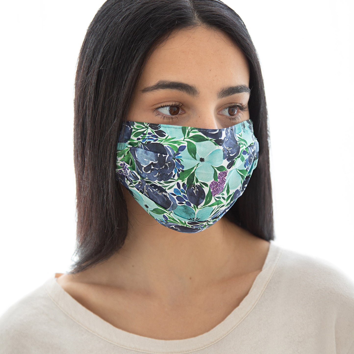 Face Mask 2 Pack Flourish Blues