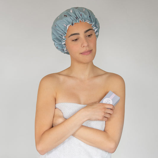 Shower Cap Ginkgo Charcoal