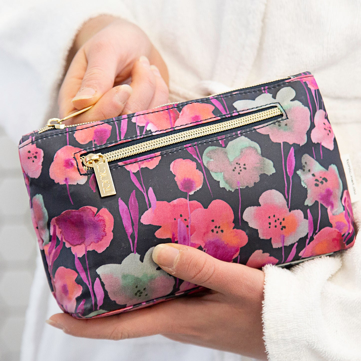 Small Cosmetic Bag Midnight Meadow