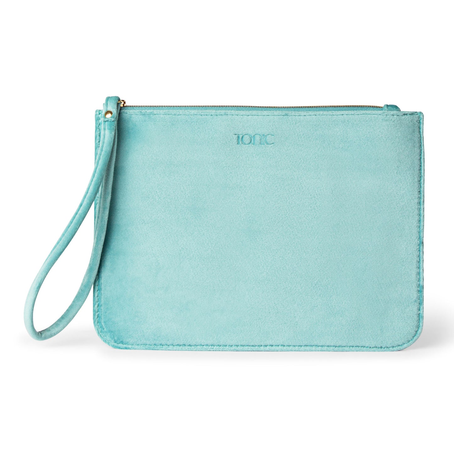 Luxe Velvet Clutch Seafoam