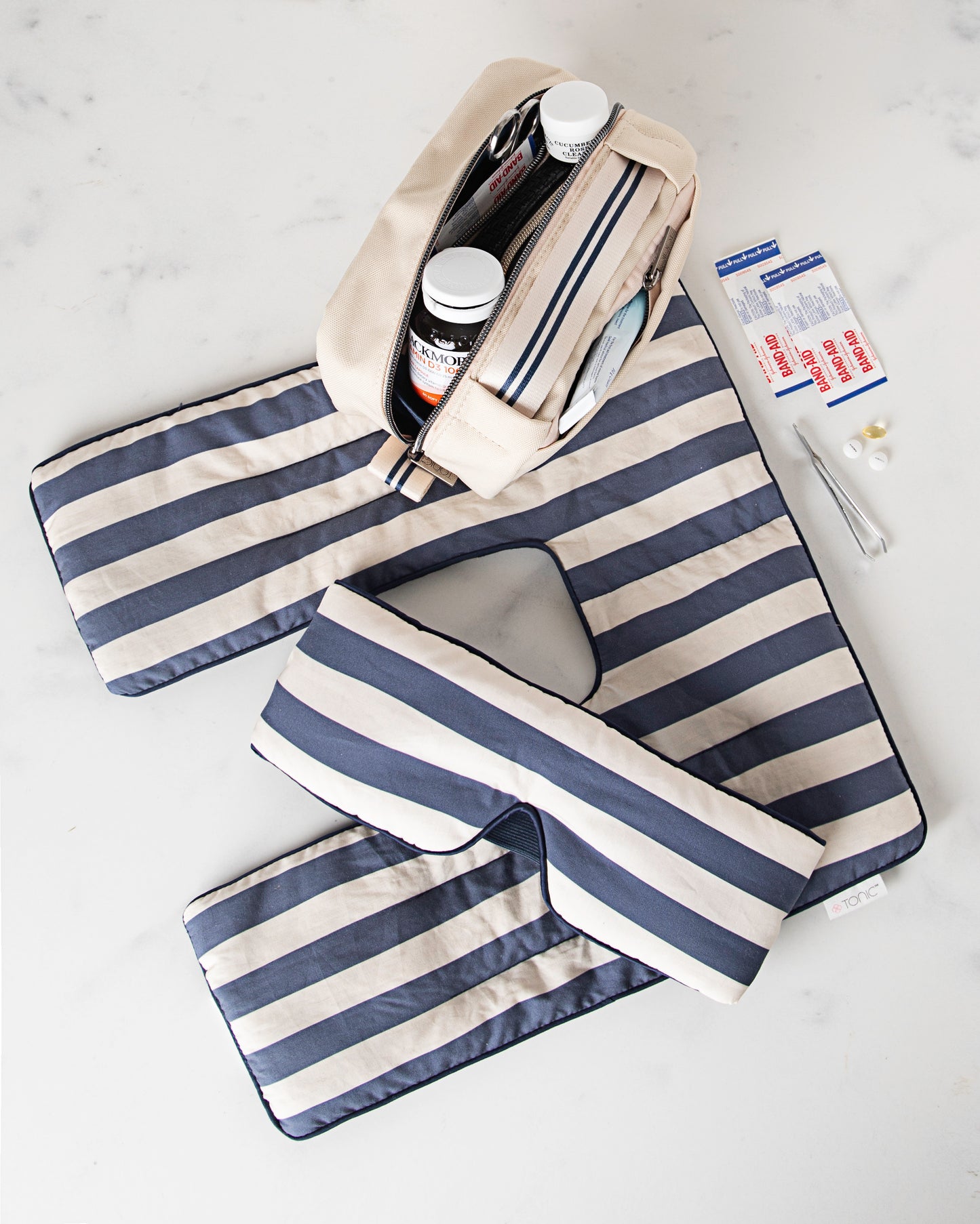 Men's Kit – Shoulder Heat Wrap in Classic Navy Stripe
