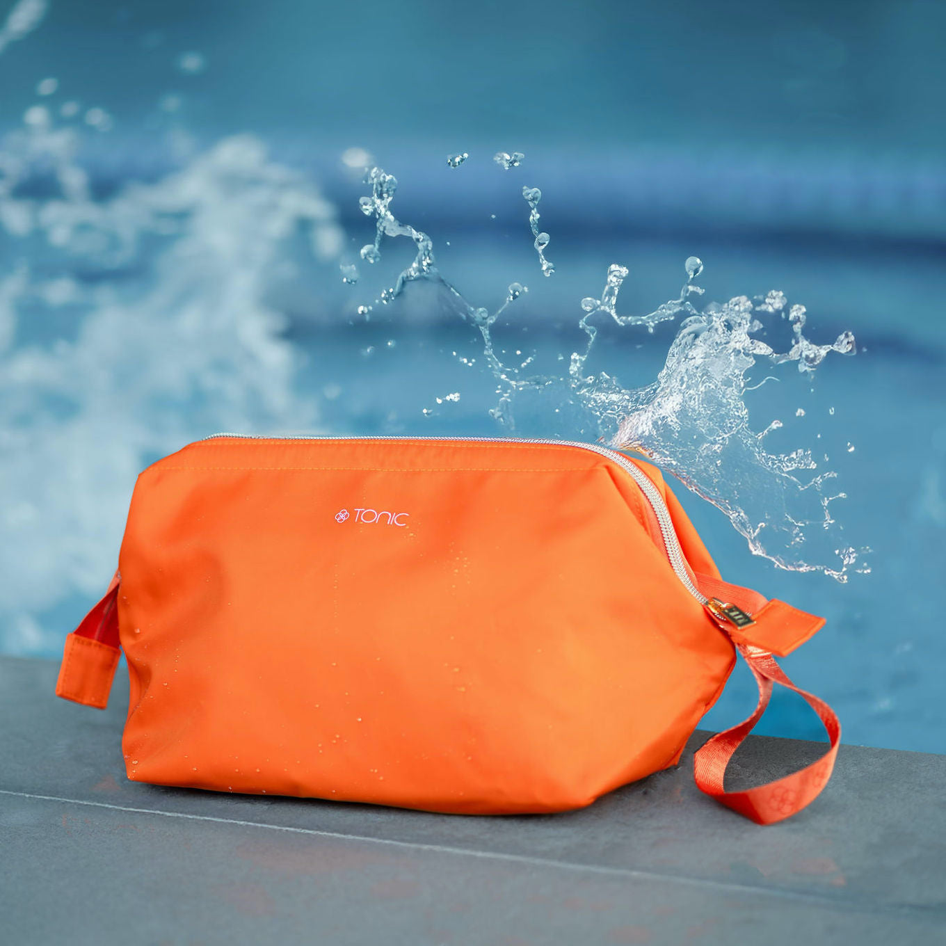 Splash Large Makeup Bag Orange