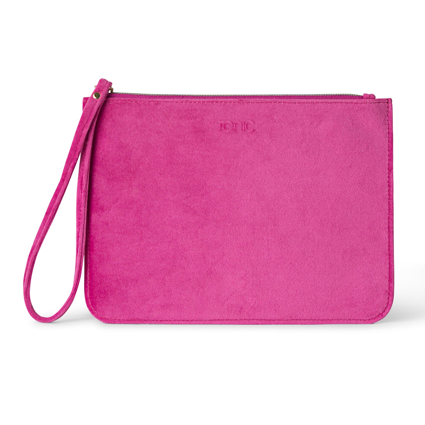 Luxe Velvet Clutch Berry