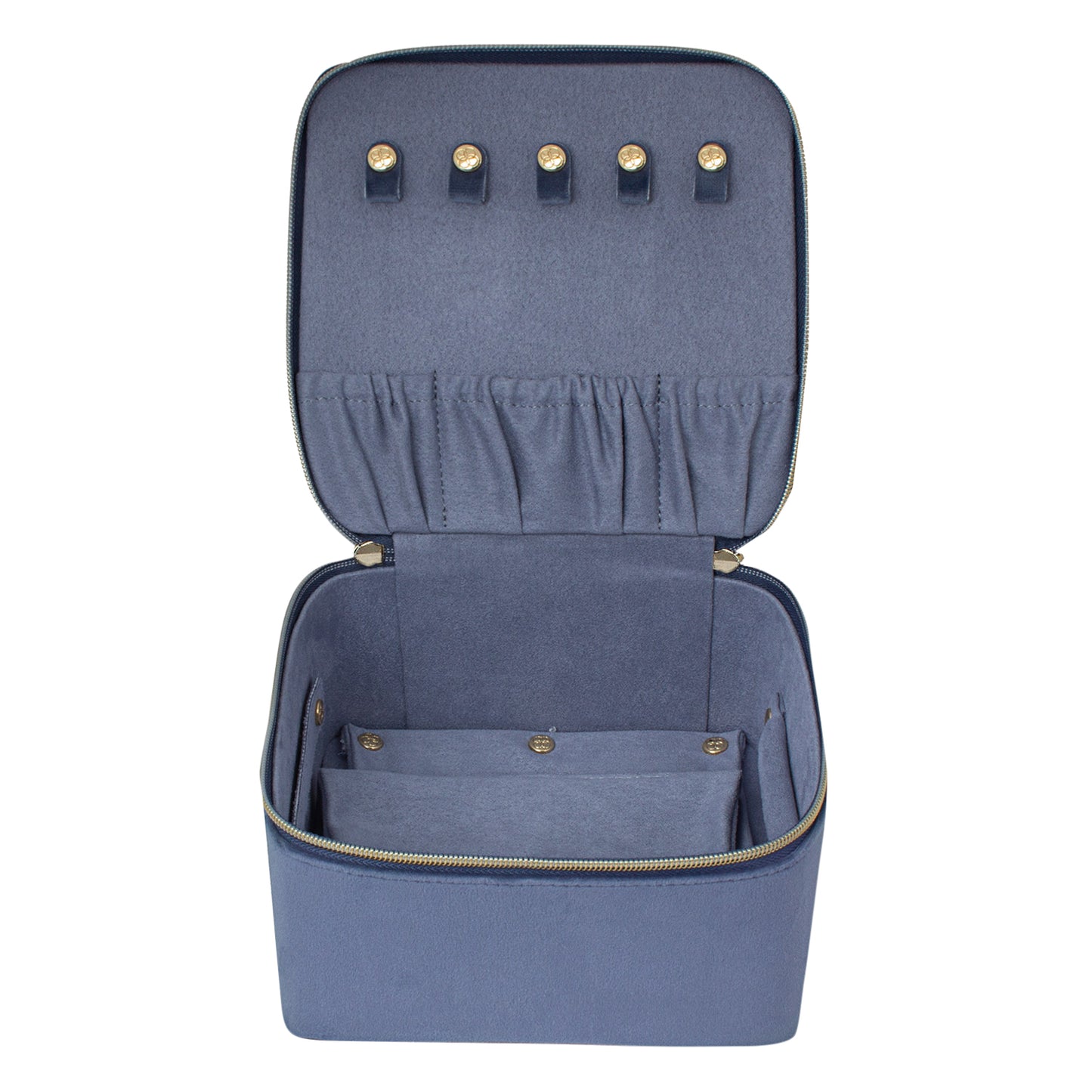 Luxe Velvet Large Jewellery Cube Storm