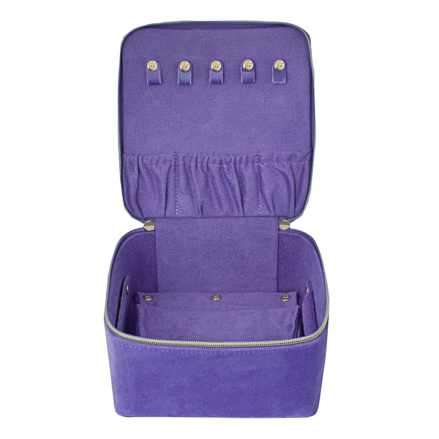 Luxe Velvet Large Jewellery Cube Iris