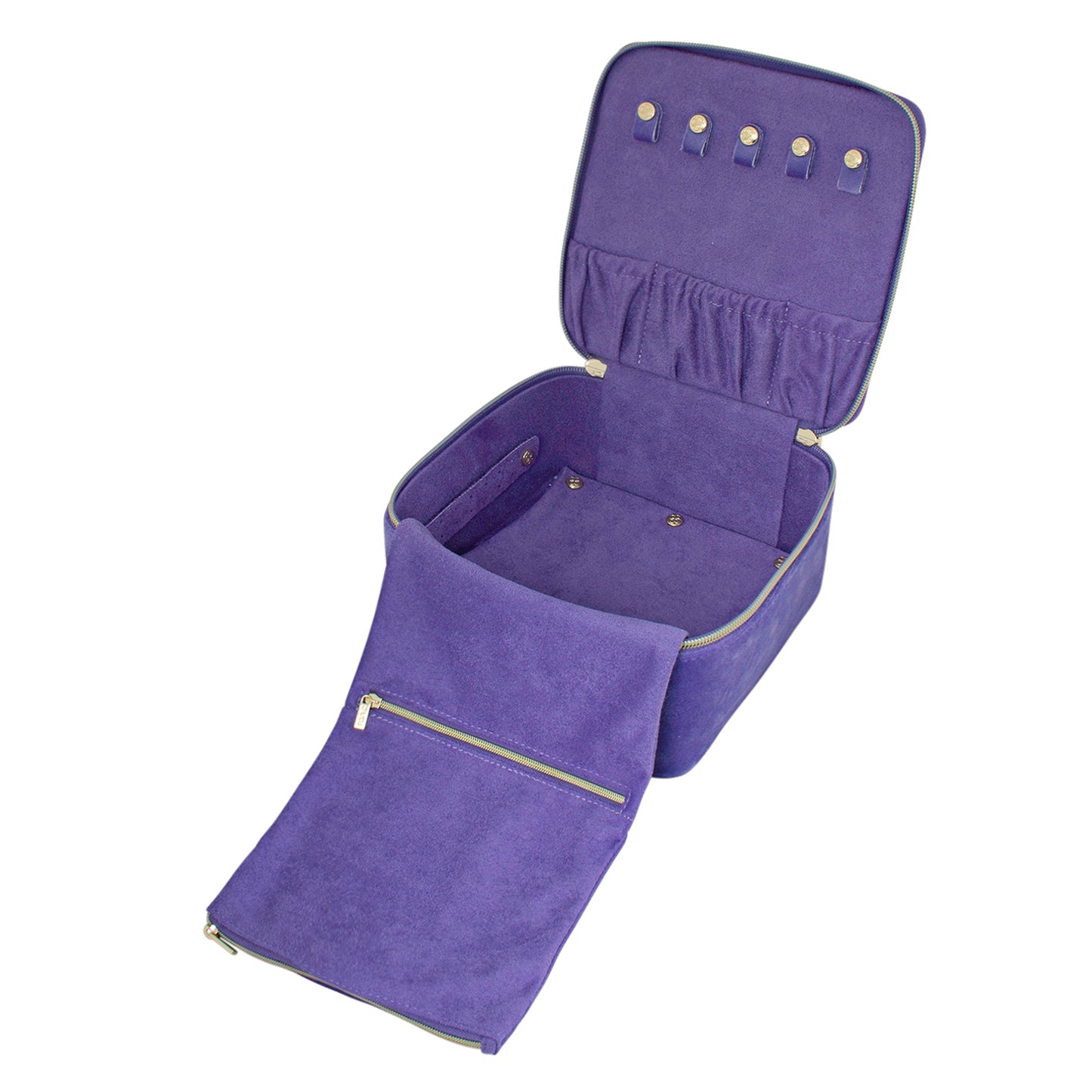 Luxe Velvet Large Jewellery Cube Iris