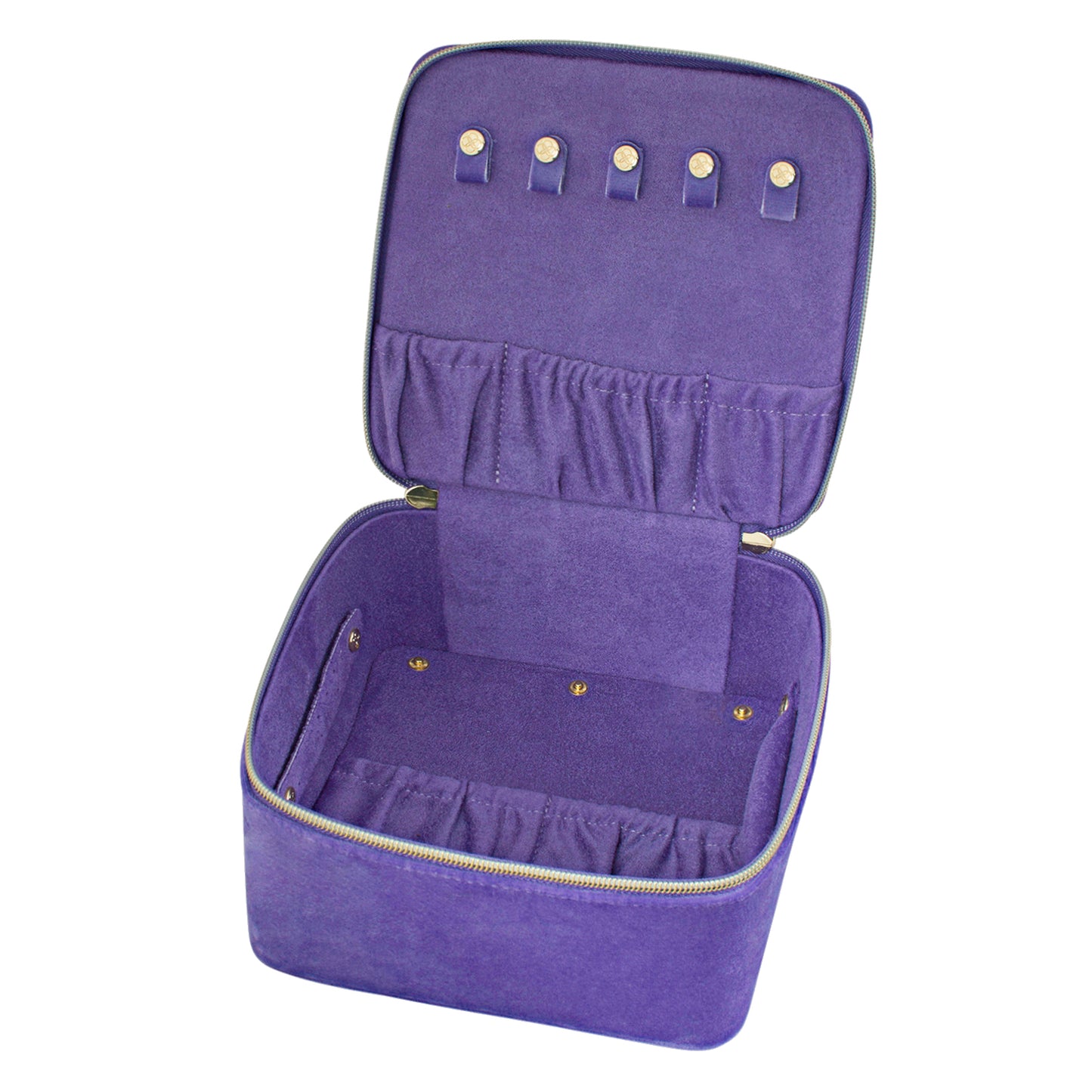 Luxe Velvet Large Jewellery Cube Iris