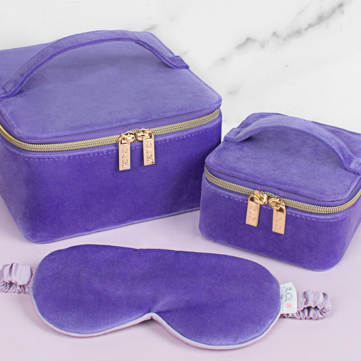 Luxe Velvet Large Jewellery Cube Iris