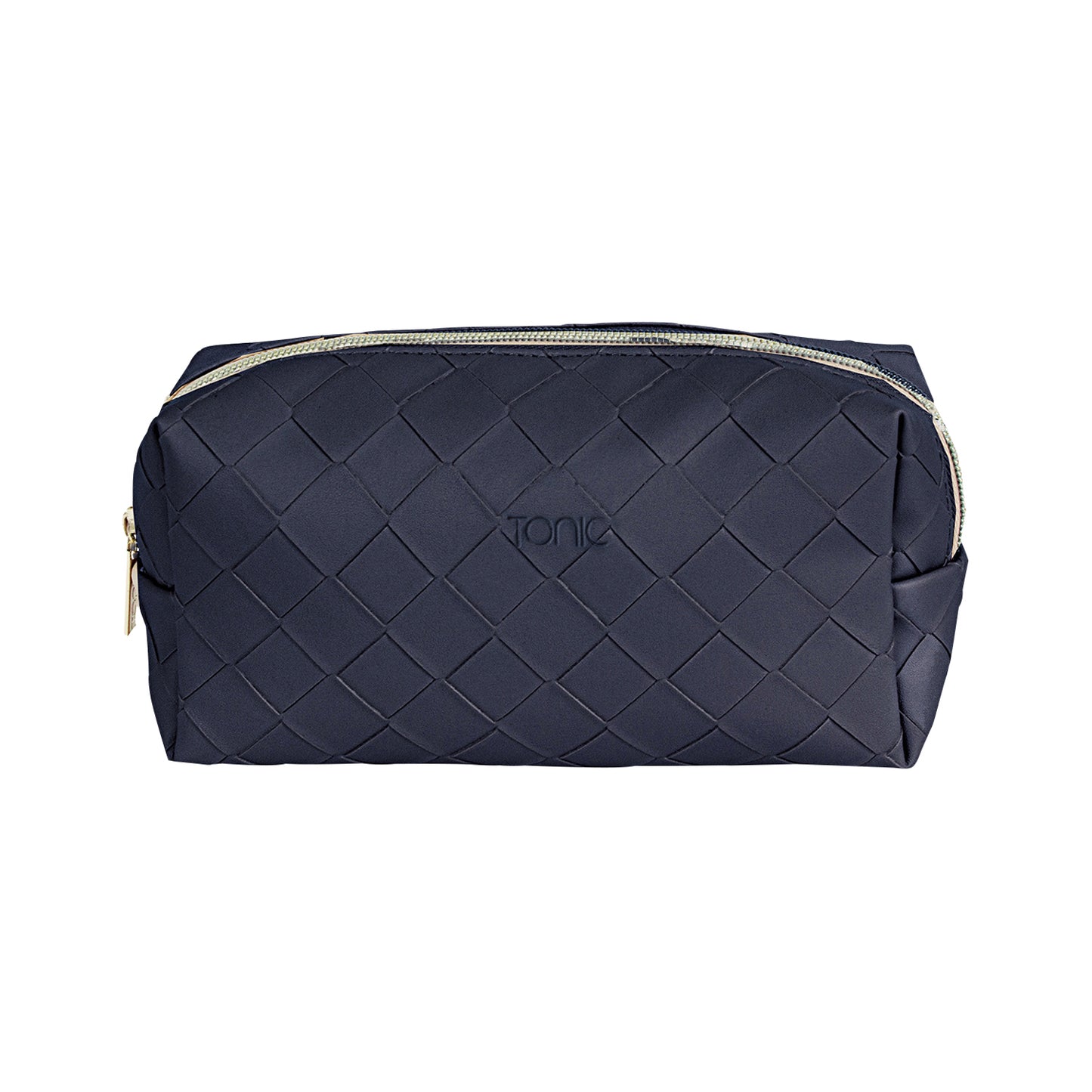 Woven Beauty Bag Small Navy