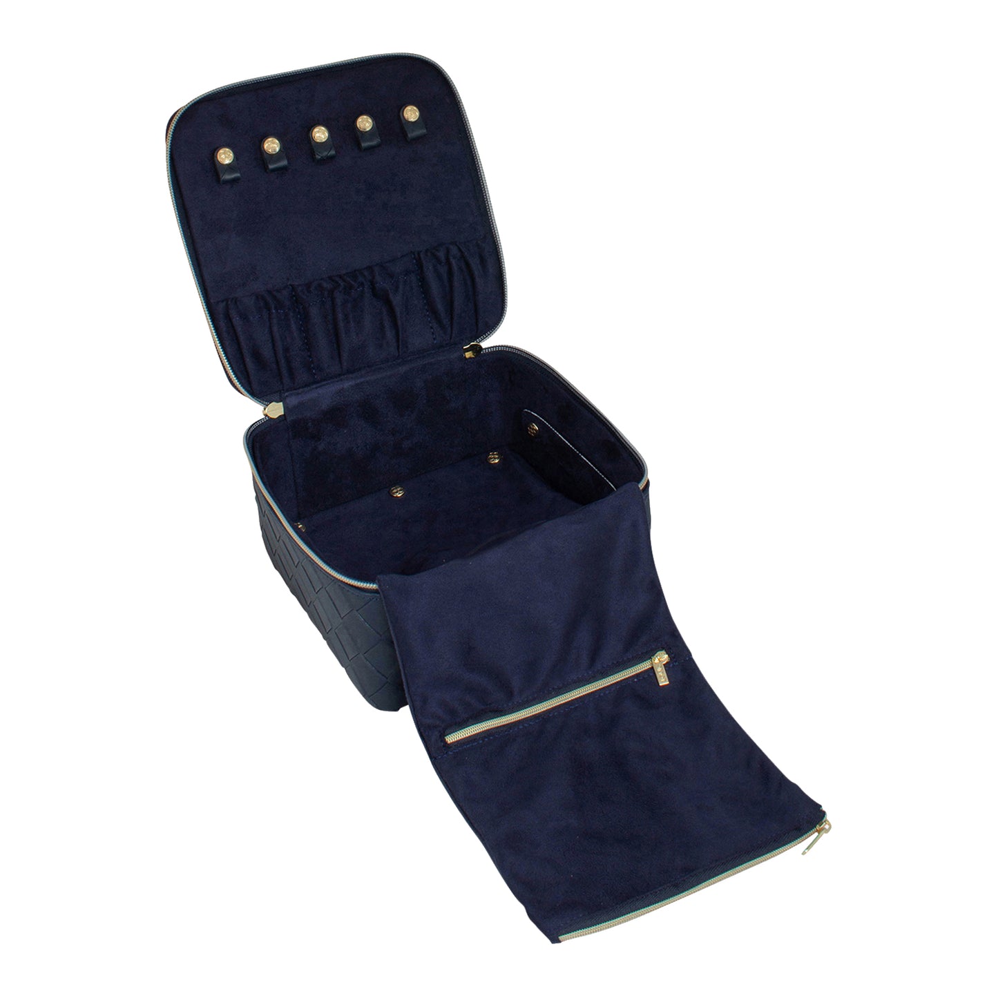 Woven Large Jewellery Cube Navy