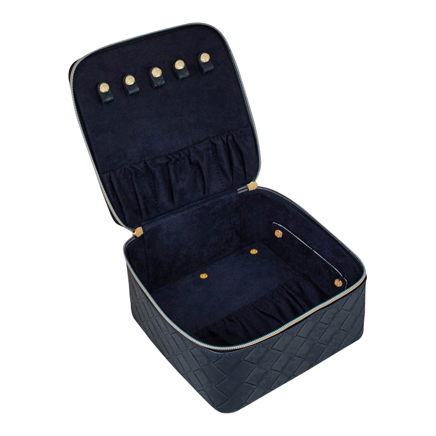 Woven Large Jewellery Cube Navy