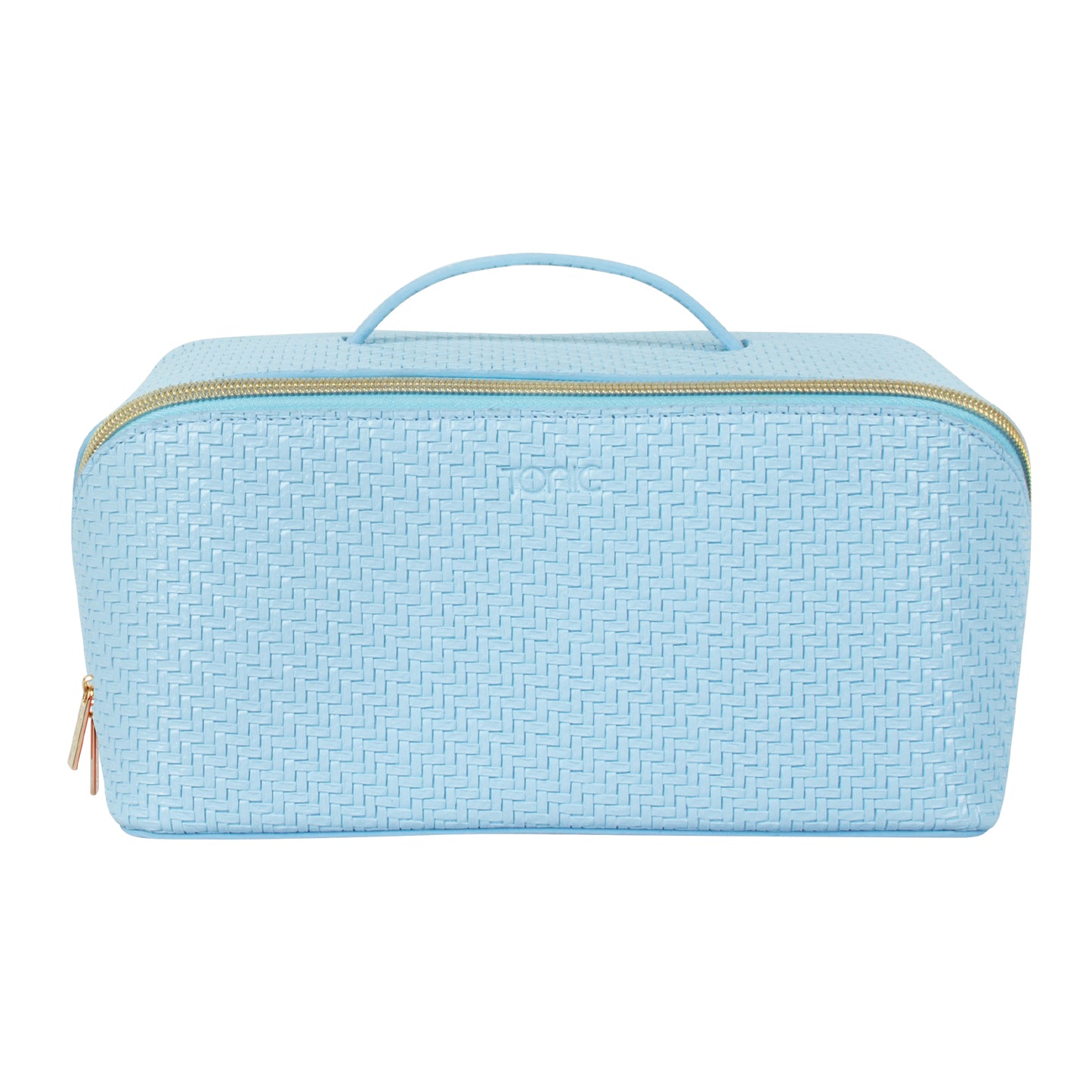 Herringbone Beauty Bag Large Bluebell