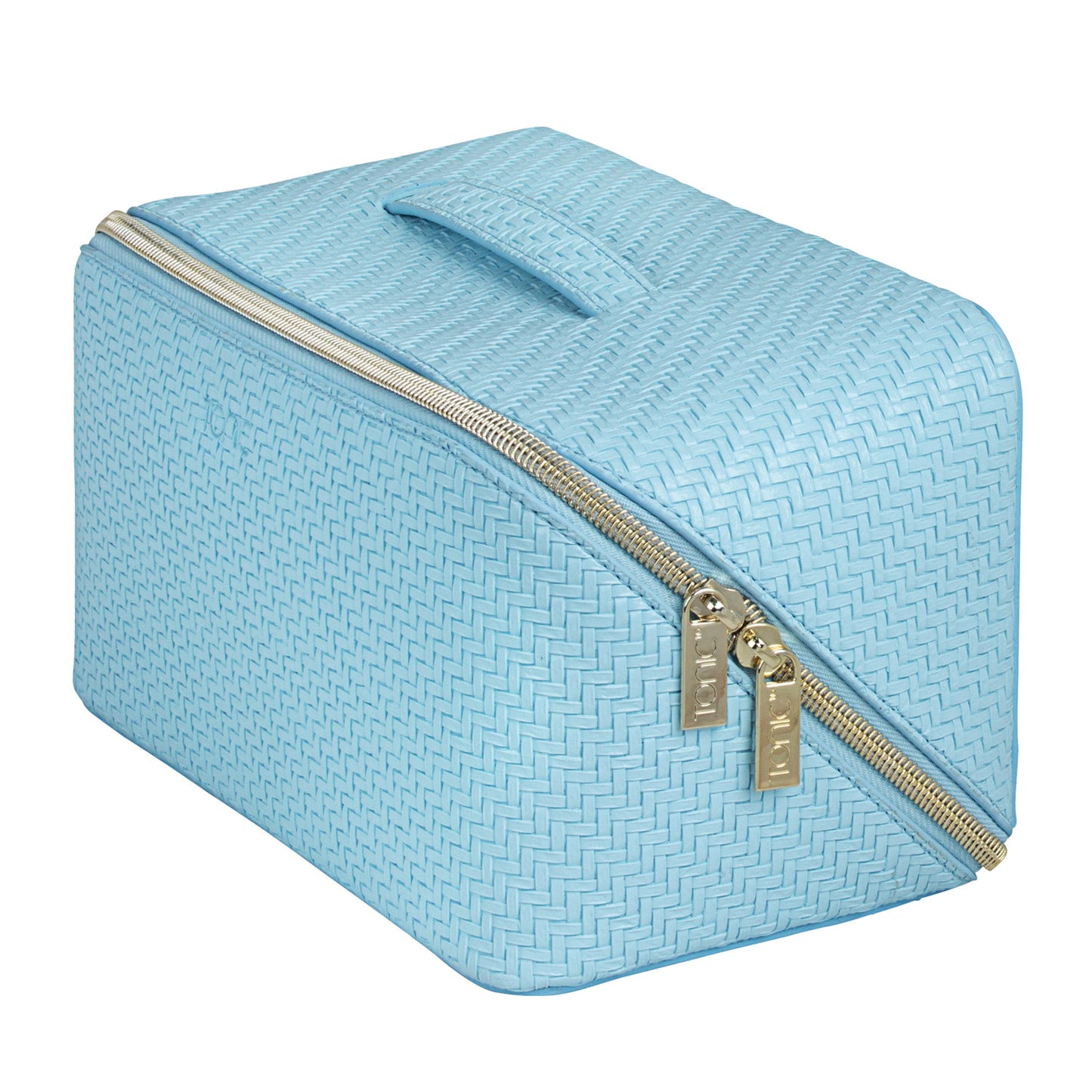 Herringbone Beauty Bag Large Bluebell