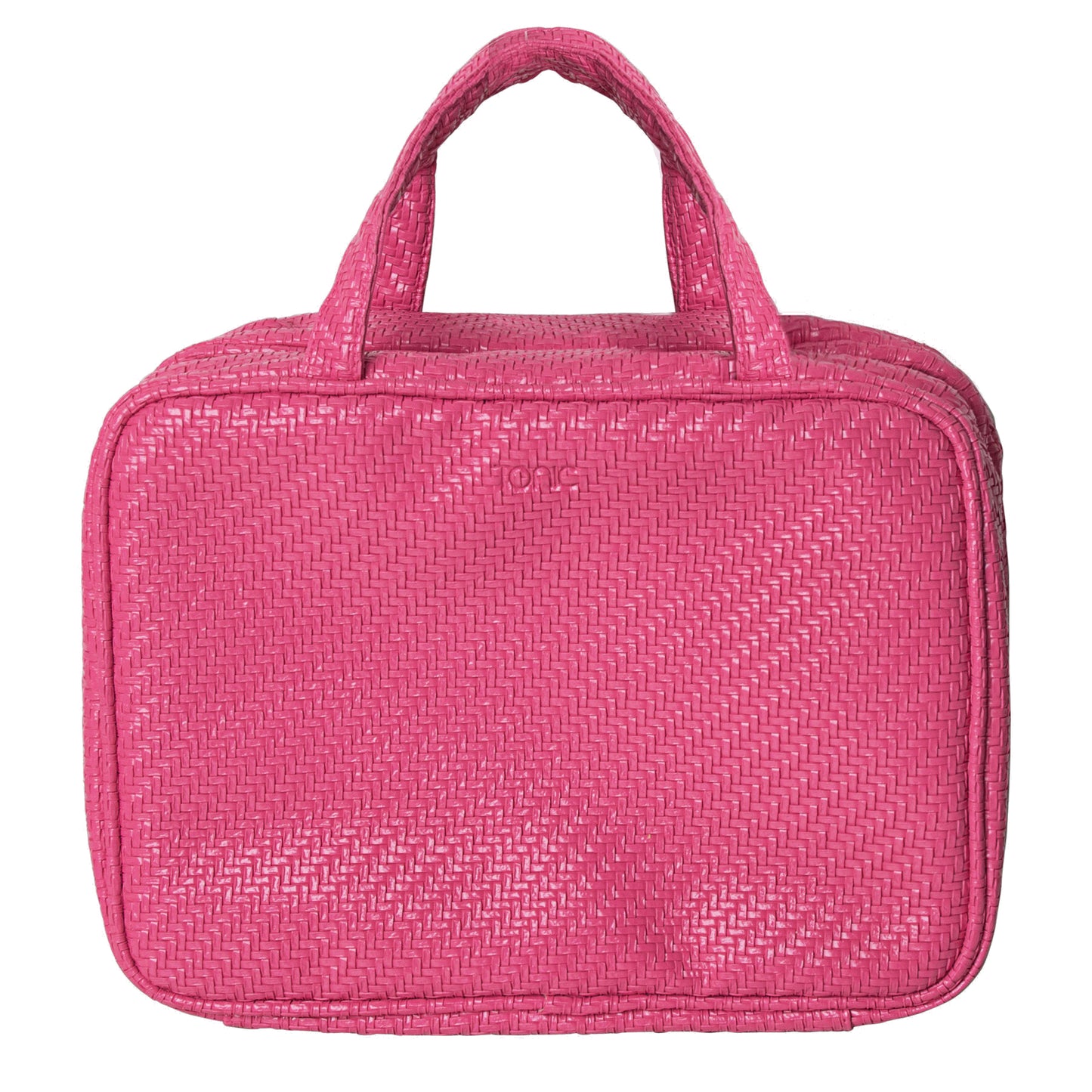 Herringbone Hanging Bag Raspberry