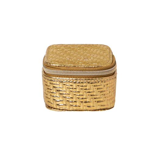 Herringbone Mini Cube Gold