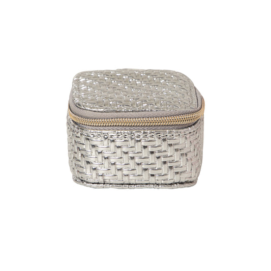 Herringbone Mini Cube Silver