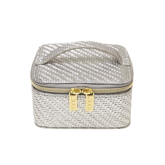 Herringbone Jewellery Cube Silver