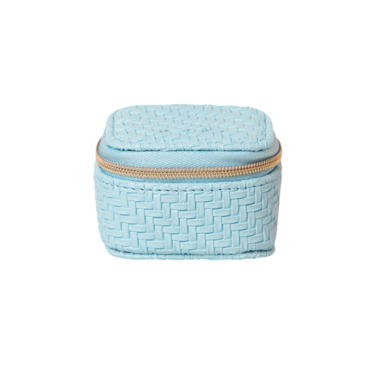 Herringbone Mini Cube Bluebell