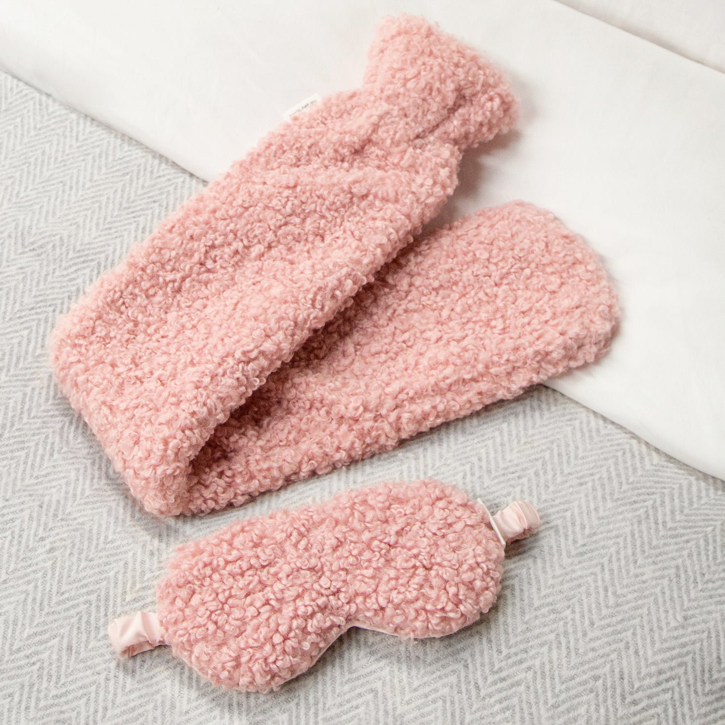 Boucle LONG Hot Water Bottle Rose Quartz