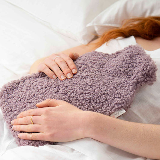 Boucle Hot Water Bottle Wisteria