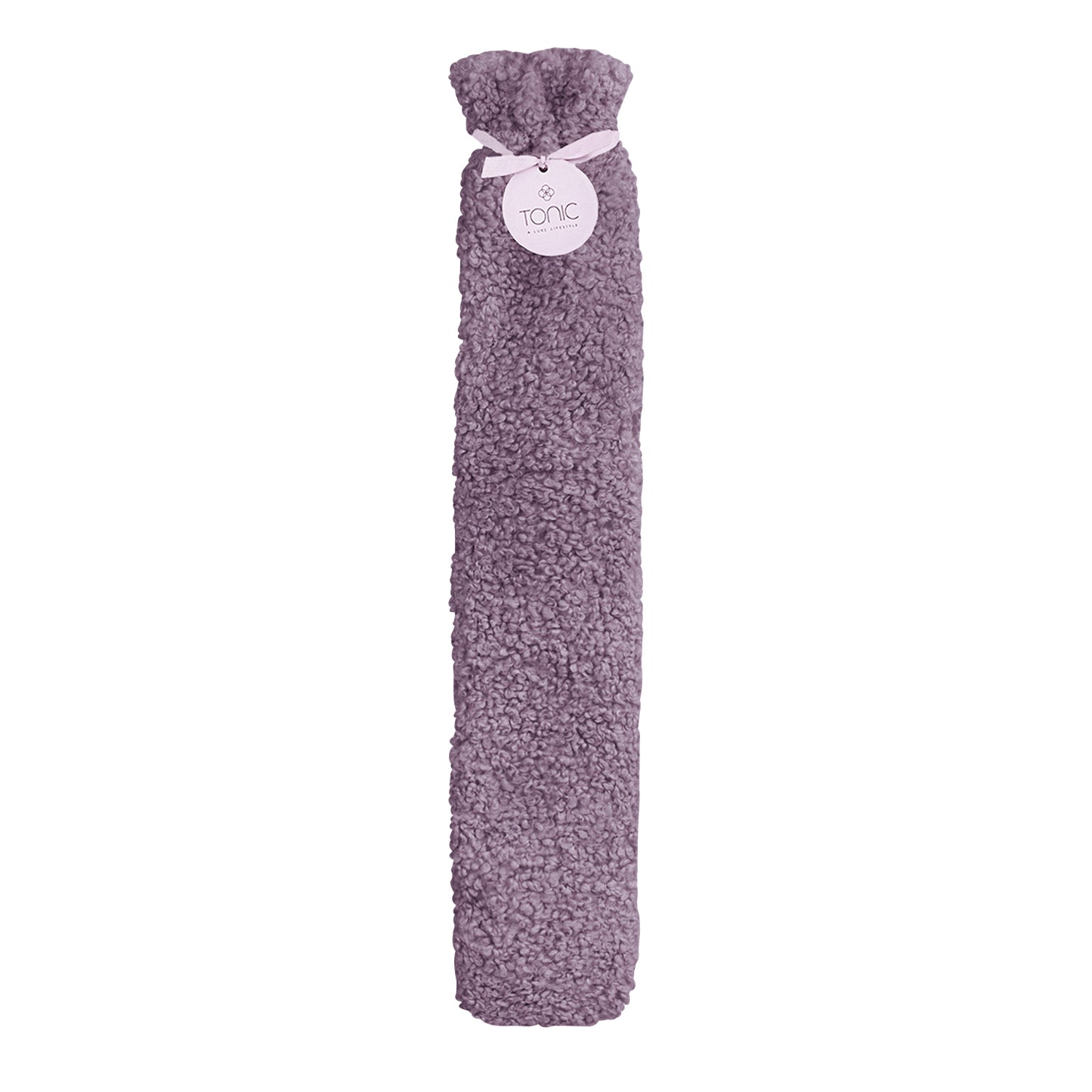 Boucle Long Hot Water Bottle Wisteria