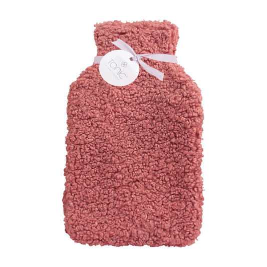 Boucle Hot Water Bottle Clay