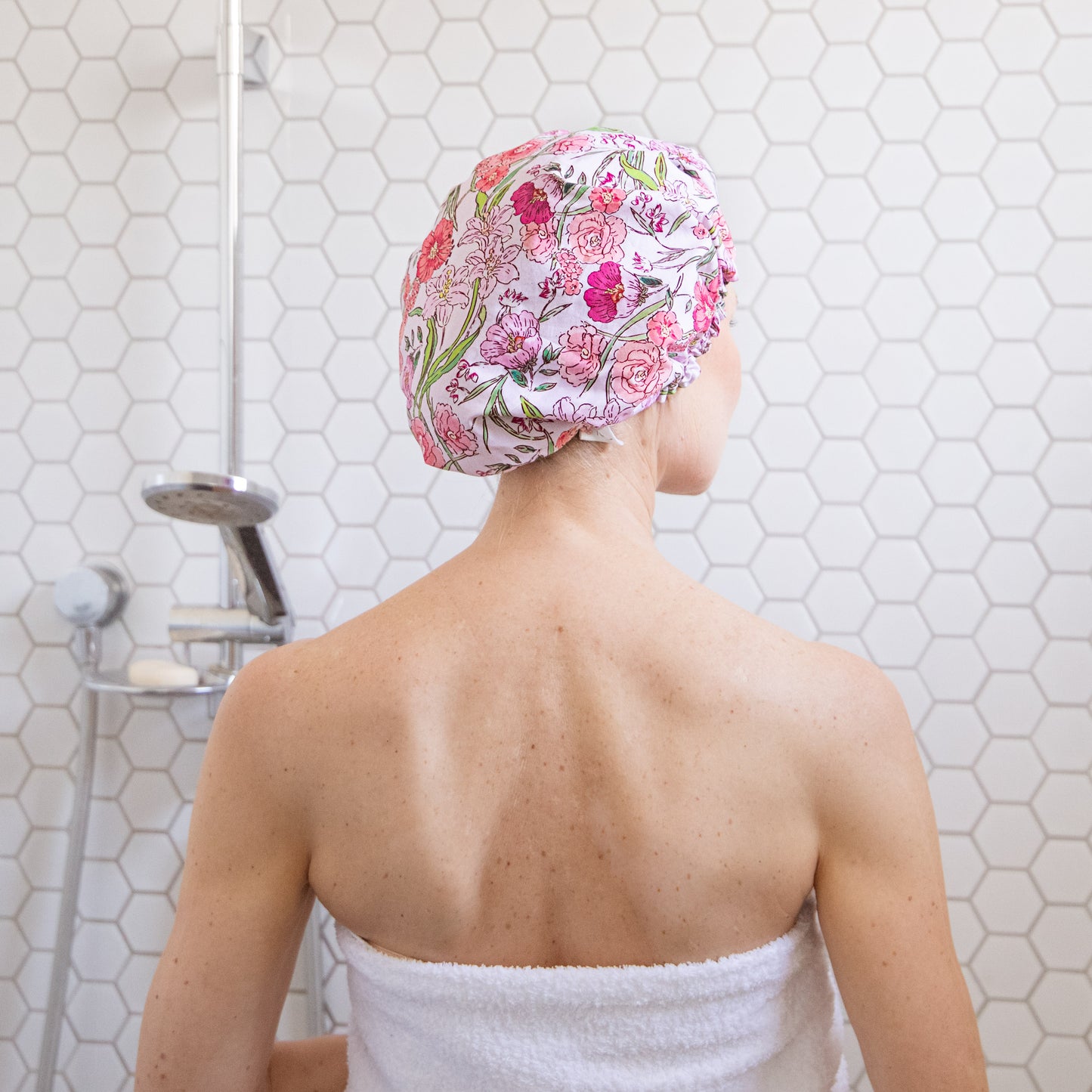 Shower Cap Fleur Rose