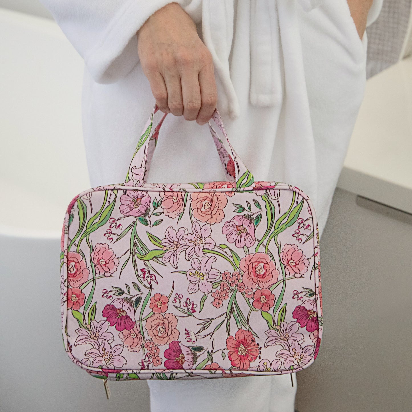 Hanging Cosmetic Bag Fleur Rose