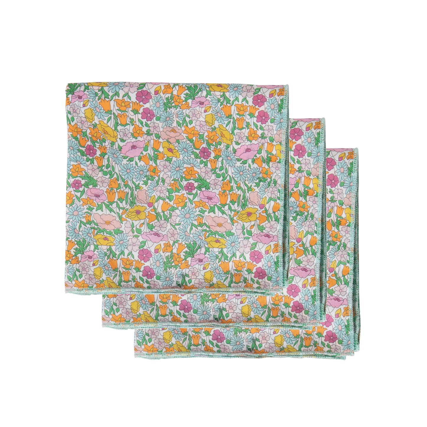 Liberty Set of 3 Handkerchiefs Poppy