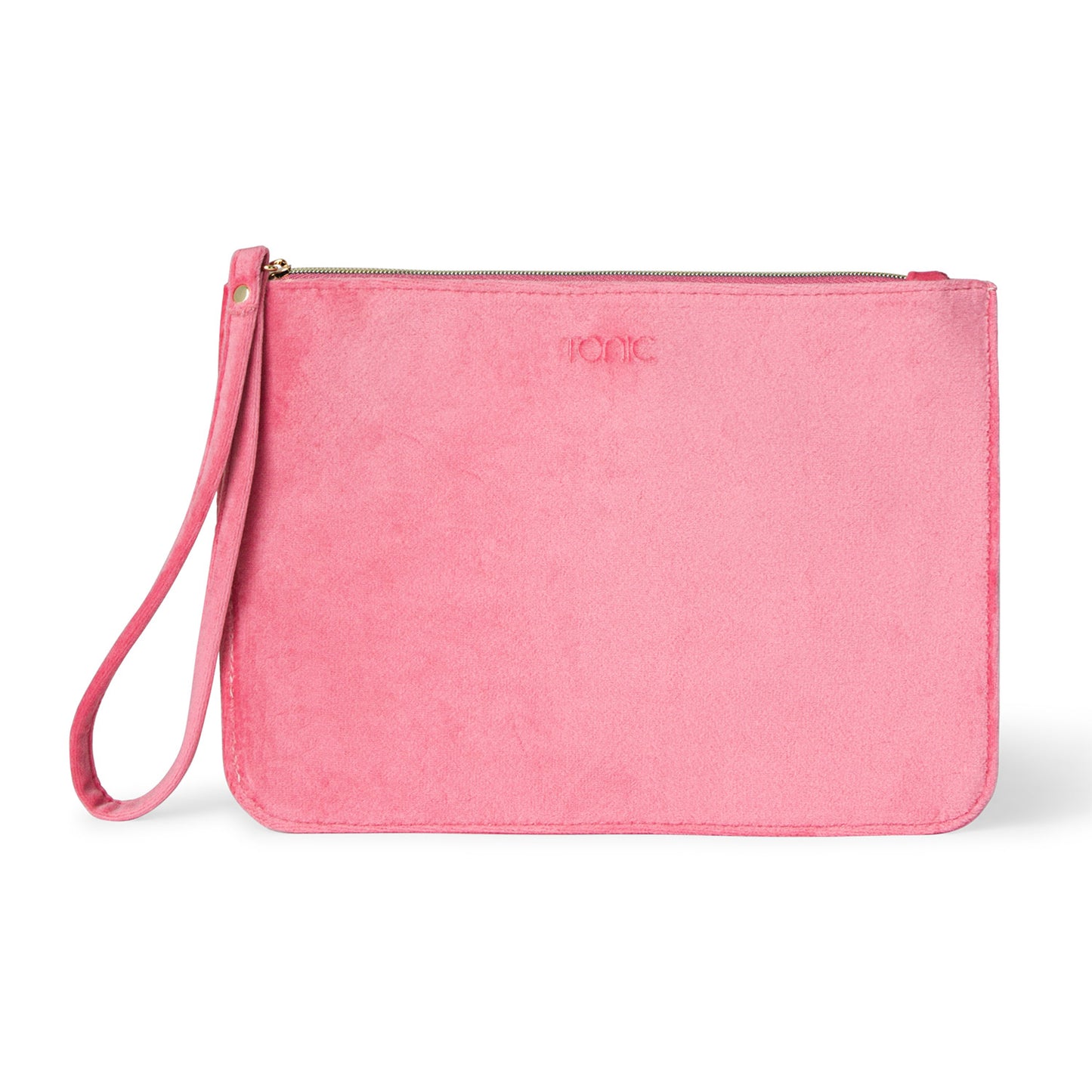 Luxe Velvet Clutch Coral