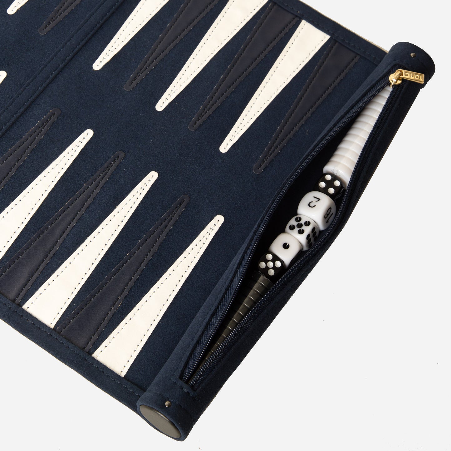 Navy Backgammon Travel Set