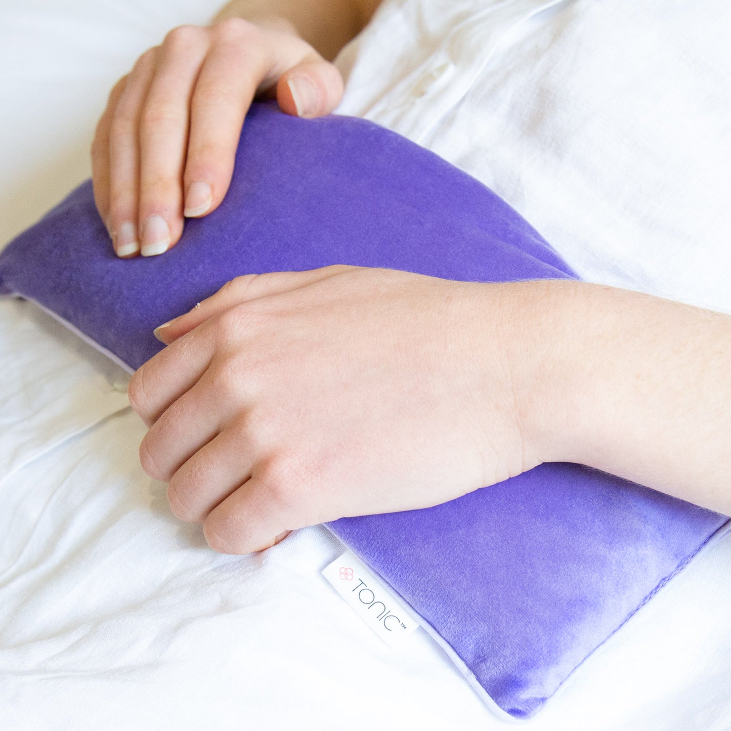 Luxe Velvet Heat Pillow Iris