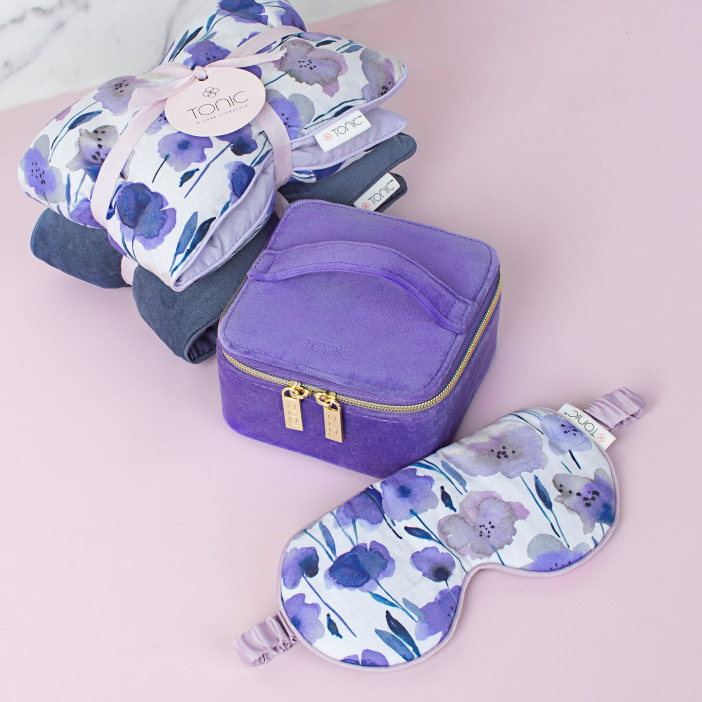 Luxe Velvet Jewellery Cube Iris